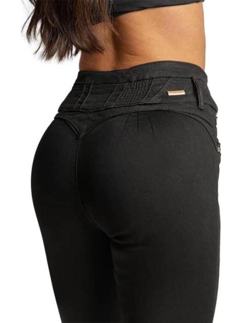 JEANS CINTURA ALTA NEGRO FERGINO - Imagen 5
