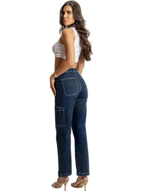 JEANS CINTURA REGULAR AZUL INDIGO FERGINO - Imagen 2