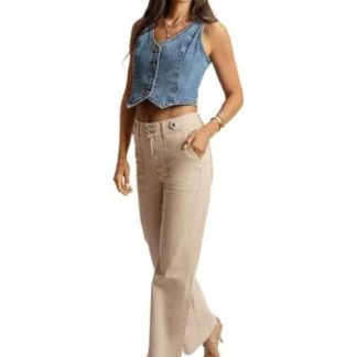 JEANS CINTURA REGULAR BEIGE FERGINO