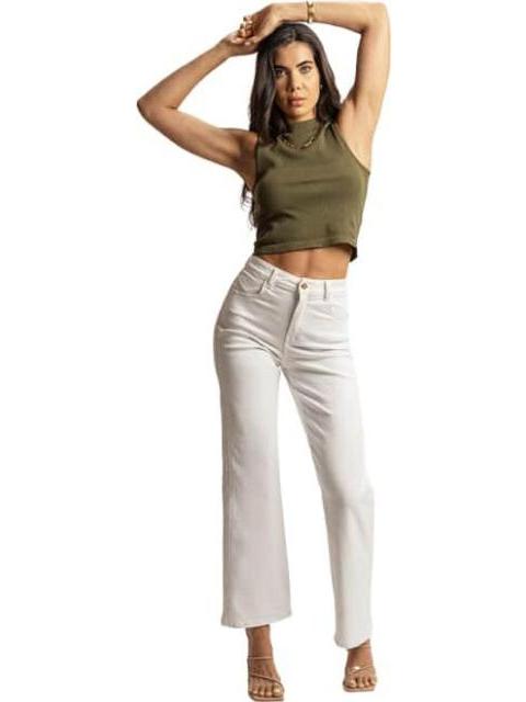 JEANS CINTURA REGULAR BLANCO FERGINO - Imagen 2