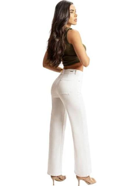 JEANS CINTURA REGULAR BLANCO FERGINO - Imagen 4