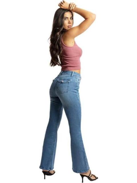JEANS CINTURA REGULAR GRIS FERGINO - Imagen 4