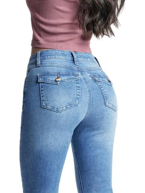 JEANS CINTURA REGULAR GRIS FERGINO - Imagen 5