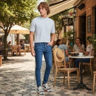 JEANS CORTE RECTO GRIS HPC POLO
