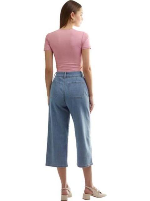 JEANS CULOTTE GRIS ATMOSPHERE DNM - Imagen 4