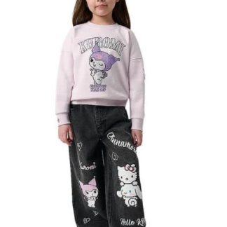 JEANS KUROMI CINNAMOROLL NEGRO HELLO KITTY AND FRIENDS