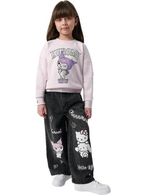 JEANS KUROMI CINNAMOROLL NEGRO HELLO KITTY AND FRIENDS