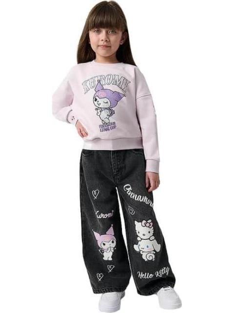 JEANS KUROMI CINNAMOROLL NEGRO HELLO KITTY AND FRIENDS - Imagen 4