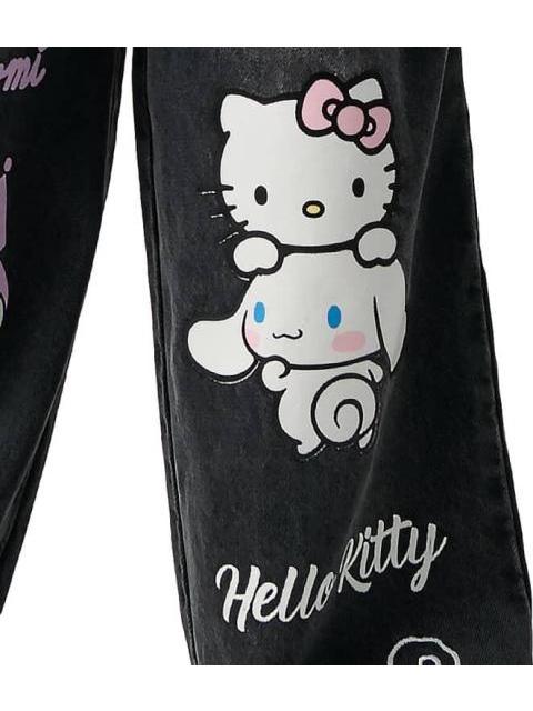 JEANS KUROMI CINNAMOROLL NEGRO HELLO KITTY AND FRIENDS - Imagen 6