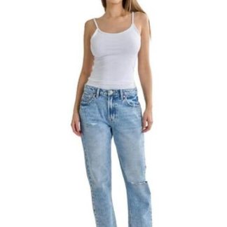 JEANS MOM GRIS ATMOSPHERE DNM