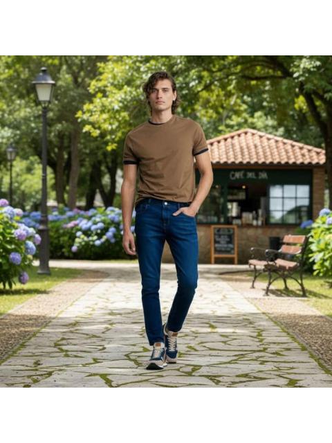 JEANS SKINNY FIT GRIS HPC POLO