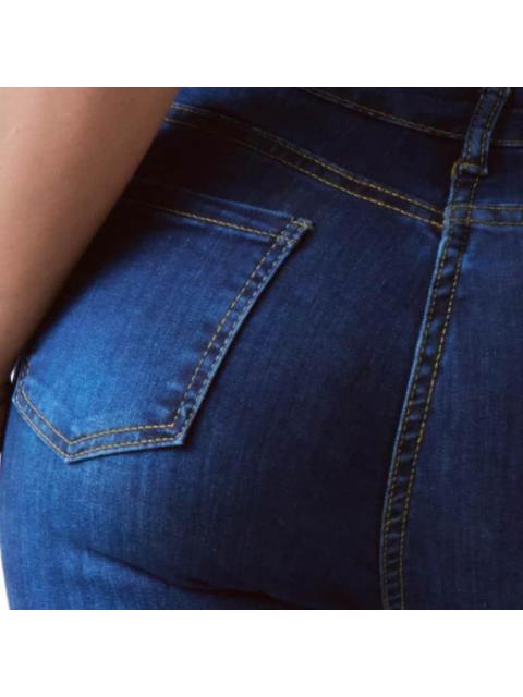 JEANS SUPERSKINNY CINTURA ALTA AZUL INDIGO ATMOSPHERE DNM - Imagen 4
