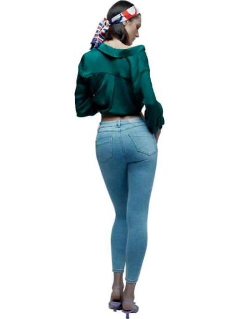 JEANS SUPERSKINNY CINTURA ALTA GRIS ATMOSPHERE DNM - Imagen 6