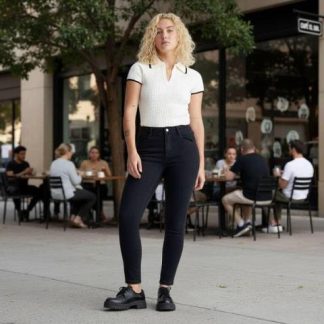 JEANS SUPER SKINNY NEGRO ATMOSPHERE DNM