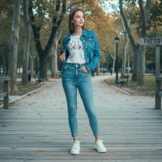 JEANS SUPERSKINNY CINTURA ALTA GRIS ATMOSPHERE DNM