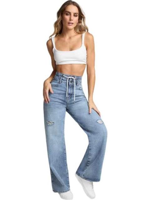 JEANS WIDE LEG GRIS SEVEN JEANS