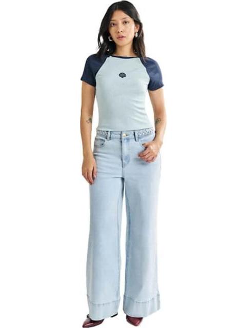 JEANS WIDELEG BLEACH ATMOSPHERE DNM
