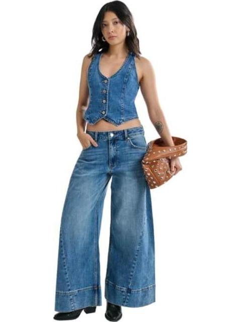 JEANS WIDELEG GRIS ATMOSPHERE DNM