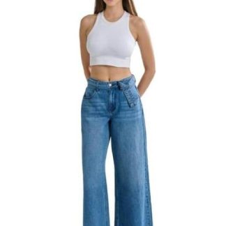JEANS WIDELEG GRIS ATMOSPHERE DNM