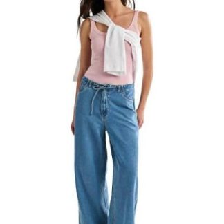 JEANS WIDELEG GRIS ATMOSPHERE DNM