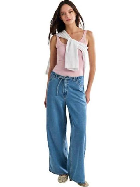 JEANS WIDELEG GRIS ATMOSPHERE DNM