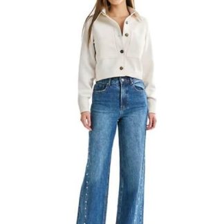 JEANS WIDELEG GRIS ATMOSPHERE DNM