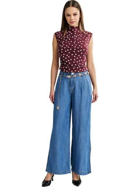 JEANS WIDELEG GRIS SANTA LOLA - Imagen 2