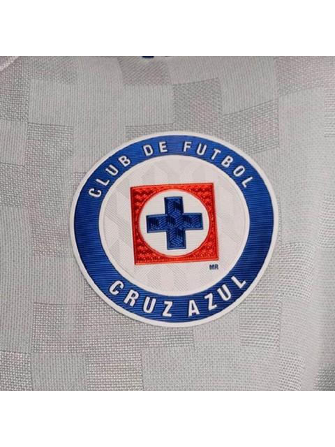 JERSEY JERSEY OFICIAL CRUZ AZUL VISITA CABALLERO 2025-202 GRIS PIRMA - Imagen 4