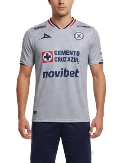 JERSEY JERSEY OFICIAL CRUZ AZUL VISITA CABALLERO 2025-202 GRIS PIRMA - Imagen 5