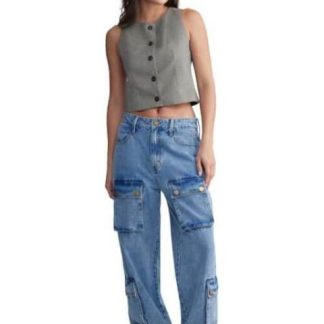 JOGGER CINTURA ALTA GRIS ATMOSPHERE DNM