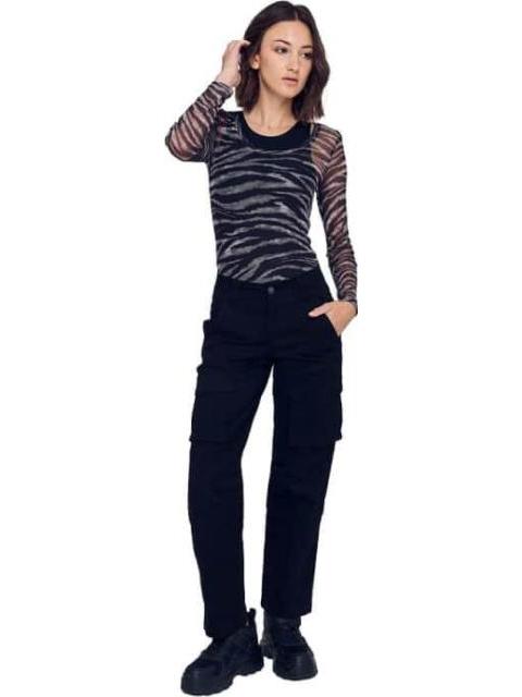 JOGGER CINTURA ALTA NEGRO HOLLY LAND - Imagen 2