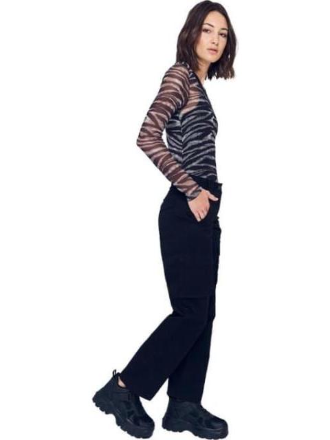 JOGGER CINTURA ALTA NEGRO HOLLY LAND - Imagen 3