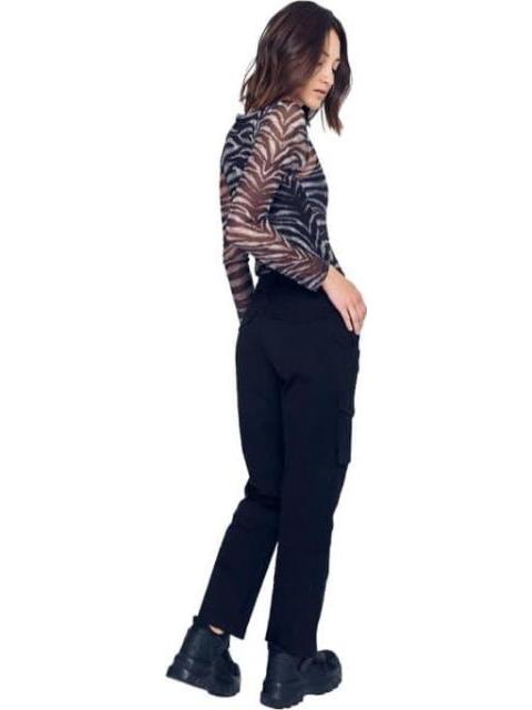JOGGER CINTURA ALTA NEGRO HOLLY LAND - Imagen 4