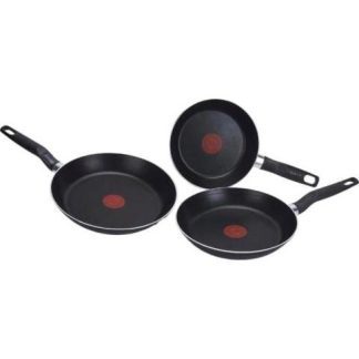 JUEGO DE SARTENES 3 PIEZAS NEGRO T-FAL
