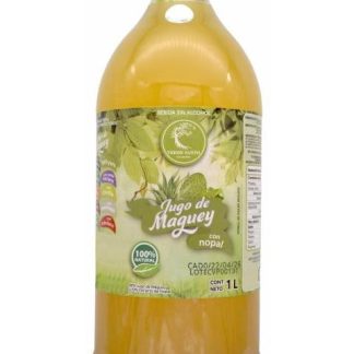 JUGO DE MAGUEY CON NOPAL 1 L VERDE SANTO