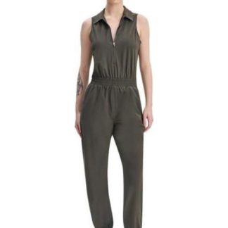 JUMPSUIT CUELLO REDONDO VERDE OLIVO HOLLY LAND