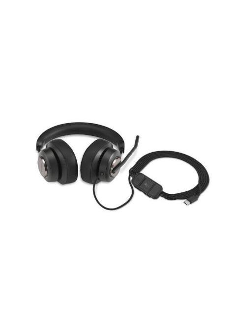 KENSINGTON AUDIFONOS CON MICROFONO H2000 ALAMBRICO USB-C NEGRO - Imagen 3