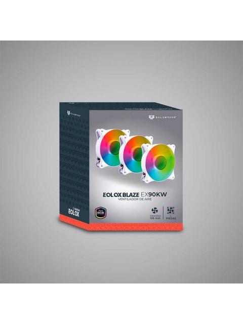 KIT 3 VENTILADORES DE 120MM ARGB BALAM RUSH EOLOX BLAZE EX90KW VELOCIDAD 1500 RPM FLUJO DE AIRE 35.37 - Imagen 5