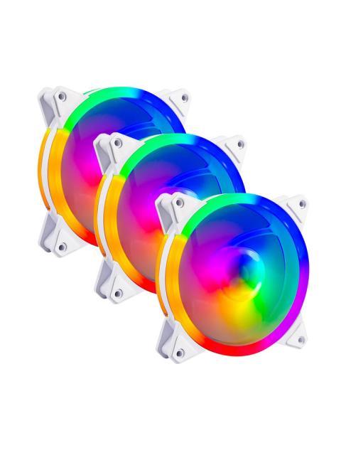 KIT 3 VENTILADORES DE 120MM BALAM RUSH EOLOX BLAZE EX30KW VELOCIDAD 1200 RPM FLUJO DE AIRE 31.3 CFM