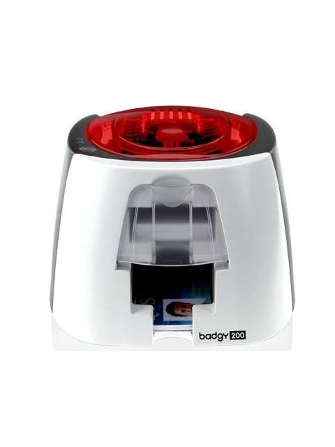 KIT BADGY EVOLIS BADGY200 PVC NEGRO ROJO COLOR BLANCO PINTAR POR SUBLIMACION-TRANSFERENCIA TERMICA KIT DE CREDENCIALIZACION - Imagen 3