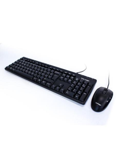 KIT DE TECLADO MULTIMEDIA Y MOUSE VORAGO KM-104 ALAMBRICO USB NEGRO (ESPANOL) - Imagen 2