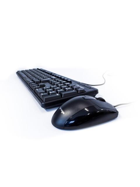 KIT DE TECLADO MULTIMEDIA Y MOUSE VORAGO KM-104 ALAMBRICO USB NEGRO (ESPANOL) - Imagen 3
