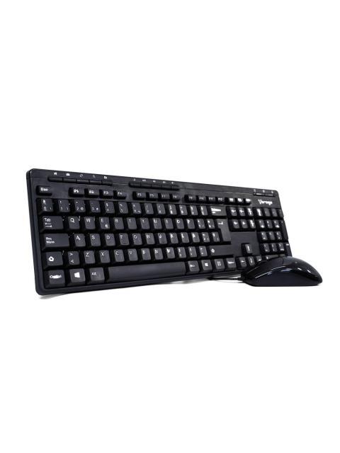KIT DE TECLADO MULTIMEDIA Y MOUSE VORAGO KM-104 ALAMBRICO USB NEGRO (ESPANOL) - Imagen 4