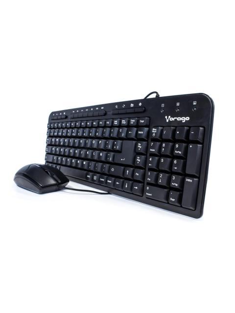 KIT DE TECLADO MULTIMEDIA Y MOUSE VORAGO KM-105 ALAMBRICO USB NEGRO (ESPANOL) - Imagen 2