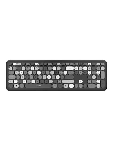KIT DE TECLADO Y MOUSE ACTECK CREATOR CHIC COLORS MK475 INALAMBRICO USB NEGRO - Imagen 2