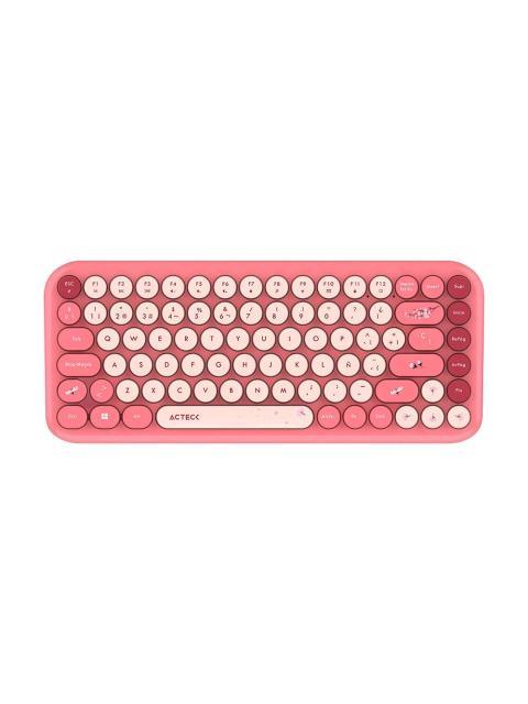 KIT DE TECLADO Y MOUSE ACTECK CREATOR CHIC K- COLORS MK480 INALAMBRICO RF INALAMBRICO ROSA ESPANOL - Imagen 2
