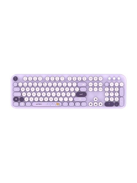 KIT DE TECLADO Y MOUSE ACTECK CREATOR CHIC K- COLORS MK485 INALAMBRICO RF INALAMBRICO MORADO ESPANOL - Imagen 2