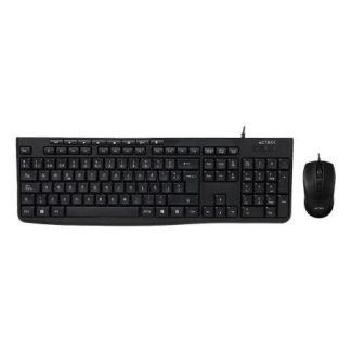 KIT DE TECLADO Y MOUSE ACTECK CREATOR PRIME MK455 ALAMBRICO USB NEGRO (ESPANOL)
