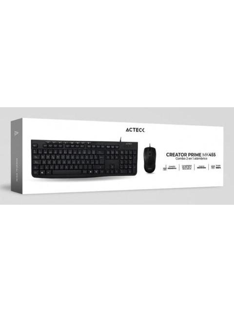 KIT DE TECLADO Y MOUSE ACTECK CREATOR PRIME MK455 ALAMBRICO USB NEGRO (ESPANOL) - Imagen 8