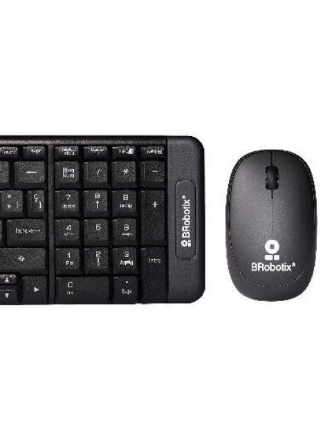 KIT DE TECLADO Y MOUSE BROBOTIX 6000618 INALAMBRICO USB NEGRO (ESPANOL) - Imagen 4